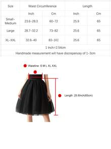 1 Pc Women Midi Length Tulle Tutu Skirt For Wedding Party Black Pink White Burgundy Green Fall Clothes For Women - Baby Pink - View 3