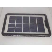 Kit solar camping, luz de emergencia con panel solar, luz solar portátil con foco, MR-8080, luz solar de emergencia - Negro - Ver 9