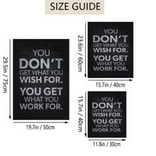 1 szt. Czarny Inspirujący Poster Motywacyjny Płótna Obraz Dekoracyjny Sztuka ścienna Gabinet Salon Dekoracje - Czarne i Białe - Zobacz 5