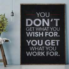 1 szt. Czarny Inspirujący Poster Motywacyjny Płótna Obraz Dekoracyjny Sztuka ścienna Gabinet Salon Dekoracje - Czarne i Białe - Zobacz 1