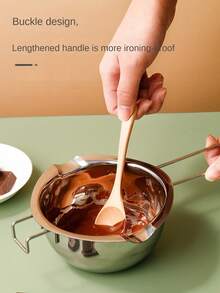 不鏽鋼防水融化鍋奶油巧克力加熱融化鍋家用diy奶油起司融化碗 - 銀色 - 查看 8