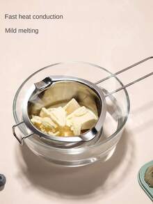不鏽鋼防水融化鍋奶油巧克力加熱融化鍋家用diy奶油起司融化碗 - 銀色 - 查看 10
