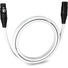 LyxPro 6 Feet XLR Cable, Balanced XLR Male To Female With 3 Pin Mic Cord, XLR Microphone Cable For Powered Speakers, Audio Interface, Professional Pro Audio Performance, And Recording Devices - White - View 1