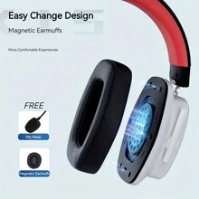 Zidli X1s Wired Gaming Headset, Usb Interface, Virtual 7.1 Surround Sound, Enc Noise-Canceling Microphone, Easy Control, Lightweight Design, Magnetic Ear Cushions - White - View 5