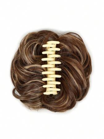 6 pulgadas 50g Moño trenzado resistente al calor, Clip de cabello natural esponjoso, Disponible en múltiples colores: Negro, Marrón avellana, Marrón chocolate, Marrón dorado, Marrón castaño, Extensiones de cabello natural multicolor, Extensiones de cabello ondulado y rizado para mujeres, Adecuado para uso diario, festival, cosplay, fiesta, boda y otras ocasiones, Fácil para principiantes, Opción de regalo ideal.