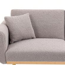 Mid-Century Modern Teddy Fabric Loveseat,Sofa Bed And  Petite Accent Sofa Couch With Gold Metal Legs For Apartment, House, Studio And ADU. - Xám - Xem 9