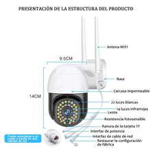 Outdoor WiFi Security Camera, IP66 Waterproof Wireless WiFi Camera, 350 Translation & 90 Degree Tilt, Two-Way Audio, Dynamic Tracking Detection, Full Color Night Vision - White - View 3