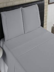 Sheet Sets with Pillowcases - 灰色 - 查看 2