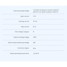 Zemismart Tuya Zigbee WiFi 3 Phase Energy Meter Power Monitoring Real-time Measure Consumption 63A Smart Life App Control - White - View 8