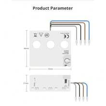 Zemismart Tuya Zigbee WiFi 3 Phase Energy Meter Power Monitoring Real-time Measure Consumption 63A Smart Life App Control - White - View 7