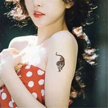 20 Design Waterproof Temporary Tattoo Sticker, Animal & Flower Arm Tattoo For Men And Women - Multicolor - View 4