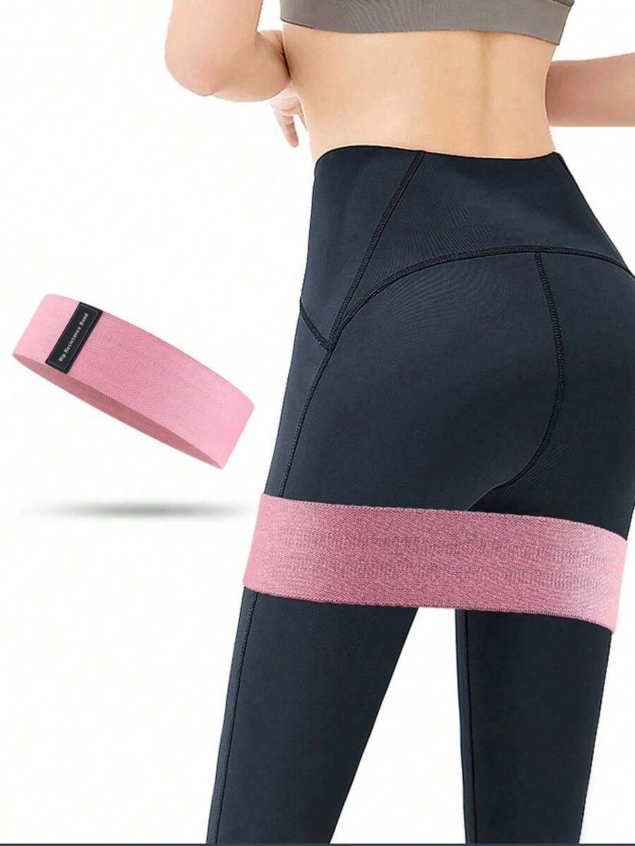 1入組粉色中等反抗瑜伽帶,防滑健身帶,拉伸帶,瑜伽帶