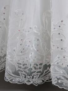 Girls White Lace Flower Girl Dress, Children Wedding Bridesmaid Birthday Party Holiday Formal Gown, Princess Prom Dress, Graduation, Christmas