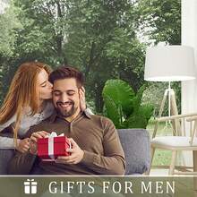 YXXLUYH 男士礼物，2 包 10 合 1 多功能工具笔套装 - LED 灯、触控笔、尺子、水平仪、开瓶器、螺丝刀、圆珠笔、建筑、钢笔、圣诞礼物，适合男士、他、男朋友、爷爷（黑色） - 黑色 - 查看 4