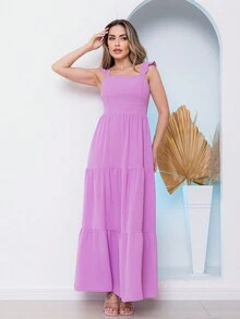 Women Dresses - Màu Lilac Tím - Xem 2
