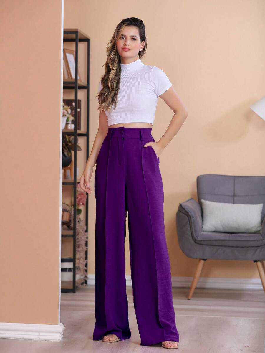 Women Pants - Màu tím  Violet - Xem 1