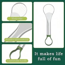 3 In 1 Avocado Slicer, Pitter, And Masher, Dual-Head Stainless Steel Avocado Knife - Silver - View 4