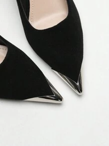 Punta Puntiaguda Para Mujer, Cubierta Protectora Para El Dedo Del Pie, Accesorios Para El Dedo Del Pie, Puntera Extraíble, Cabeza De Metal