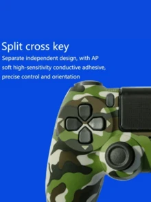 Wireless Controller For Ps4 Camouflage Design | Remote Control For PS4 And PS5 Video Games In Camouflage Design - Green - View 2