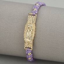 可調節手工製作黃金鍍層聖猶達魅力手鍊 - 聖裘德 - 查看 4