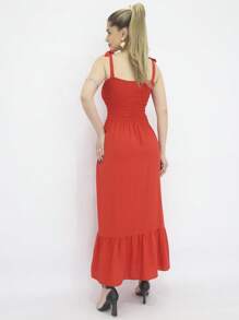 Women Dresses - 紅色 - 查看 3