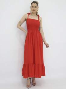 Women Dresses - 紅色 - 查看 1