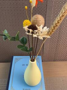 1入陶瓷小香氛花瓶,高4.64英寸,寬2.53英寸,可注水,適用於乾燥花和鮮花,是家居裝飾的小花瓶,適用於桌子、宿舍、客廳、書房和優雅的家居。 - 亞光莫蘭迪色 - 查看 3