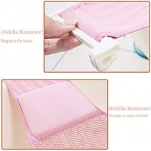 Red de Apoyo para Asiento de BañO de Bebé, Malla de Ducha para ReciéN Nacido, Red De Ducha para BañEra de Bebé, Malla Antideslizante Ajustable, Asiento de Apoyo para Tina de Bebé - Rosa - Ver 2