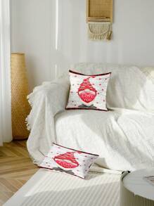 1pc Valentine'S Day Pattern Printed Pillow Cover