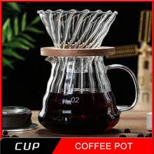 Cloud Shaped Teapot Set, Heat-Resistant Borosilicate Glass Cups With Handles, Thermal Insulation - transparent - View 3