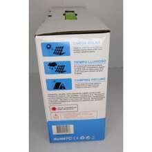 Kit de camping solar, luz de emergencia con panel solar, luz solar portátil con foco, energía de respaldo de carga solar, luz solar, división solar, MOR-8017 - Negro - Ver 4