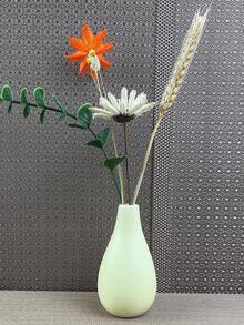 1入陶瓷小香氛花瓶,高4.64英寸,寬2.53英寸,可注水,適用於乾燥花和鮮花,是家居裝飾的小花瓶,適用於桌子、宿舍、客廳、書房和優雅的家居。 - 亞光莫蘭迪色 - 查看 1