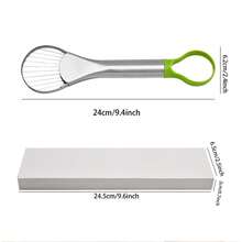 3 In 1 Avocado Slicer, Pitter, And Masher, Dual-Head Stainless Steel Avocado Knife - Silver - View 2