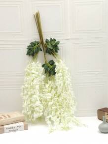 12pcs Artificial Wisteria Flower Garland - White - View 5