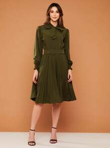 Women Dresses - xanh quân đội - Xem 1