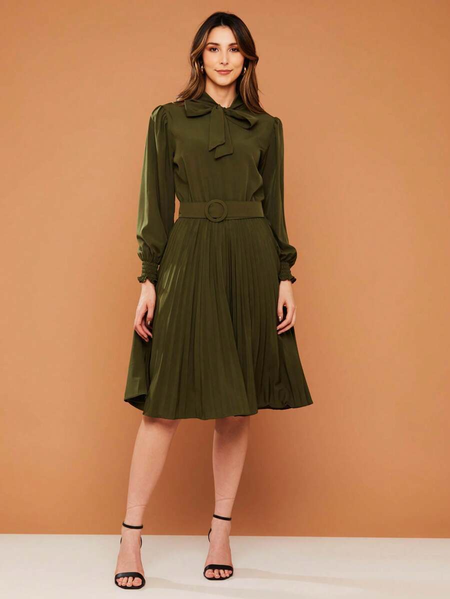 Women Dresses - xanh quân đội - Xem 1