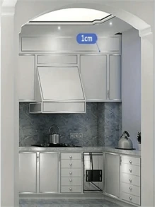 Moldeado De Moldura De Cornisa De Techo De Plata, Calcomanía De Borde Impermeable, Calcomanía Decorativa De Pared Y Piso - Plateado - Ver 2