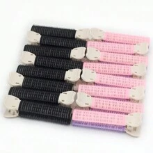 8pcs/Pack Simple And Convenient 10.5cm*3cm Ladies' Multicolor Self-Adhesive Hair Styling Tool For Fluffy And Fixed Fringe,Suitable For Styling And Easy To Use, Made Of Plastic Resin Material, No Trace Left - Multicolor - View 2