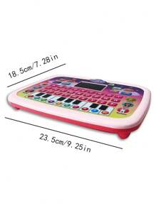 1pc English Led Screen Light Tablet Computer Educational Learning Toy, Multifunctional Story Telling Point Reading Machine With Random Color - Multicolor - View 2