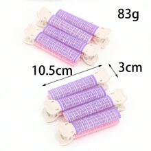 8pcs/Pack Simple And Convenient 10.5cm*3cm Ladies' Multicolor Self-Adhesive Hair Styling Tool For Fluffy And Fixed Fringe,Suitable For Styling And Easy To Use, Made Of Plastic Resin Material, No Trace Left - Multicolor - View 5