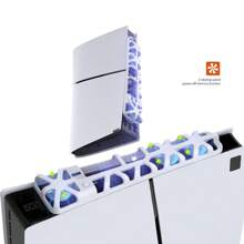 TP5-3538 1pc 黑色后置蓝光版散热风扇带 USB 输出端口 兼容超薄、降温、散热 - 黑色 - 查看 9