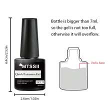 7毫升乳白色速效延长凝胶指甲油，硬质凝胶，半永久亚克力延长美甲油 - 軍綠色 - 查看 7