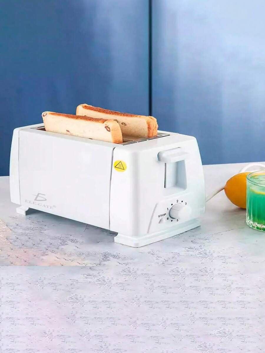 Tostadora Eléctrica HOG.139 para Pan 2 Rebanadas de 6 Niveles ELE-GATE - Blanco y Negro - Ver 1