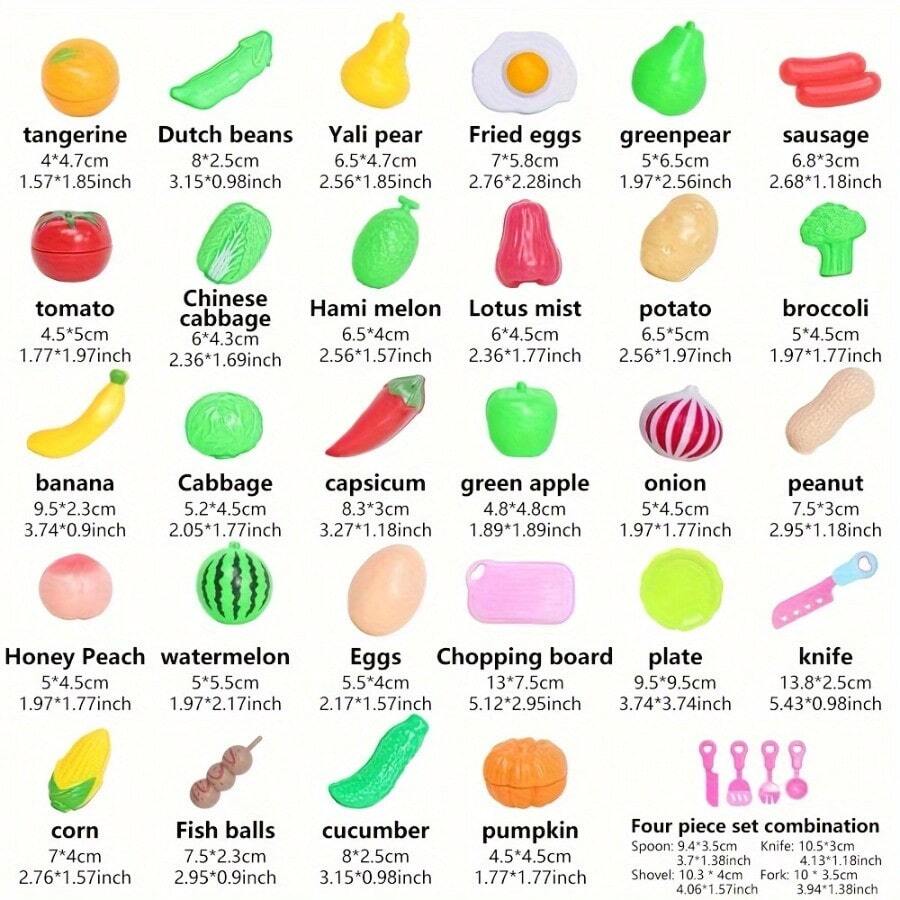 20pcs(Random Style) Christmas And Thanksgiving Gifts Fun Cut Food