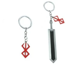 Street 1pc Realistic Design Cool Boy Daily Wear Alloy Keychain, Anime Style Big Sword Shaped Accessory, Fun Party Wear, The Most Eye-Catching Item In The Whole Place Car Accessories Bag Charm Backpack For School