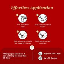 4x12ml Gel Nail Polish Set Limited Edition, 4 Colors Glitter Red Dark Green White Golden Soak Off UV LED Gel Polish For Salon Manicure Valentine'S Day Gifts - Red and White - View 9