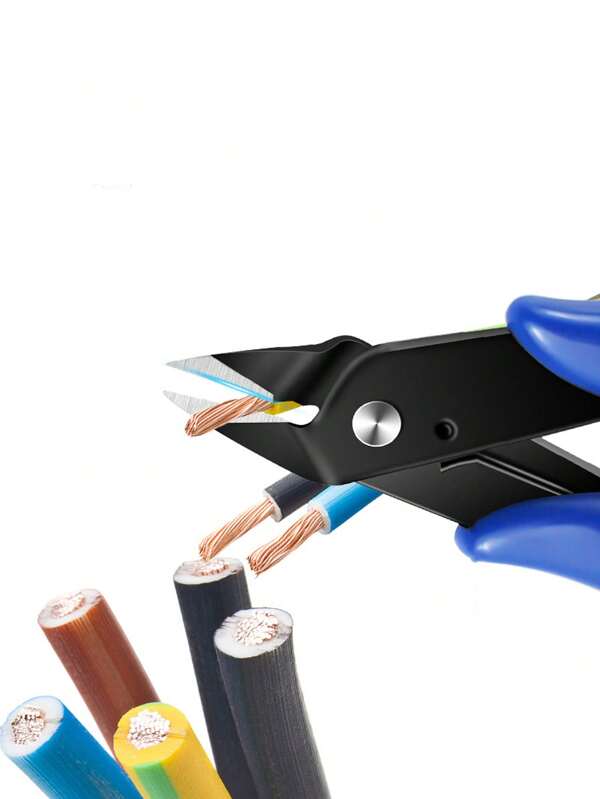 1pc Diagonal Pliers Carbon Steel Pliers Steel Wire Cutter Cutting Side Cutting Pliers, Tools For Men