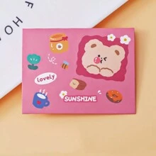 8 Piezas Tarjetas De Felicitación Plegables De Dibujos Animados Con Bendiciones Festivas Y Mensaje Para Expresar Amor - Multicolor - Ver 6