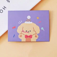 8 Piezas Tarjetas De Felicitación Plegables De Dibujos Animados Con Bendiciones Festivas Y Mensaje Para Expresar Amor - Multicolor - Ver 11