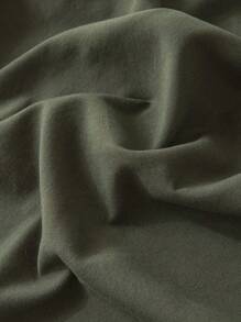 Bộ 3 vỏ chăn màu trơn (1 vỏ chăn + 2 vỏ gối), mềm mại và thoải mái, phù hợp với giường đôi, giường lớn, giường cỡ Queen, có thể giặt bằng máy, trang trí nhà cửa, quà tặng ngày lễ - xanh quân đội - Xem 7